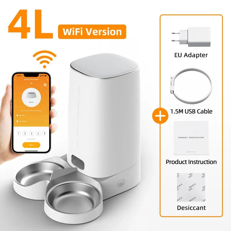 Intelligenter WiFi-Automatischer Futterspender mit App-Steuerung