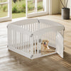 Expandable Plastic Dog Playpen with Door - 6 Panel