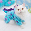 Cozy Dinosaur Fleece Pet Hoodie for Small Dogs and Cats