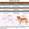 Reflective Hooded Dog Raincoat with Cape Style
