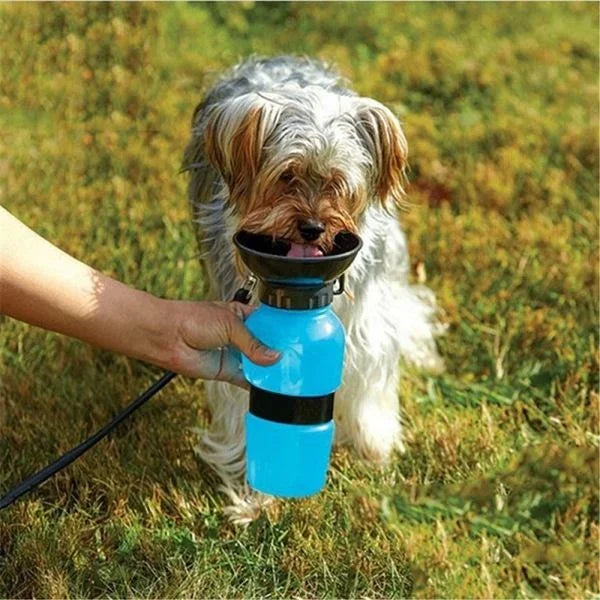 Botella de Agua Portátil para Mascotas con Tazón Desmontable