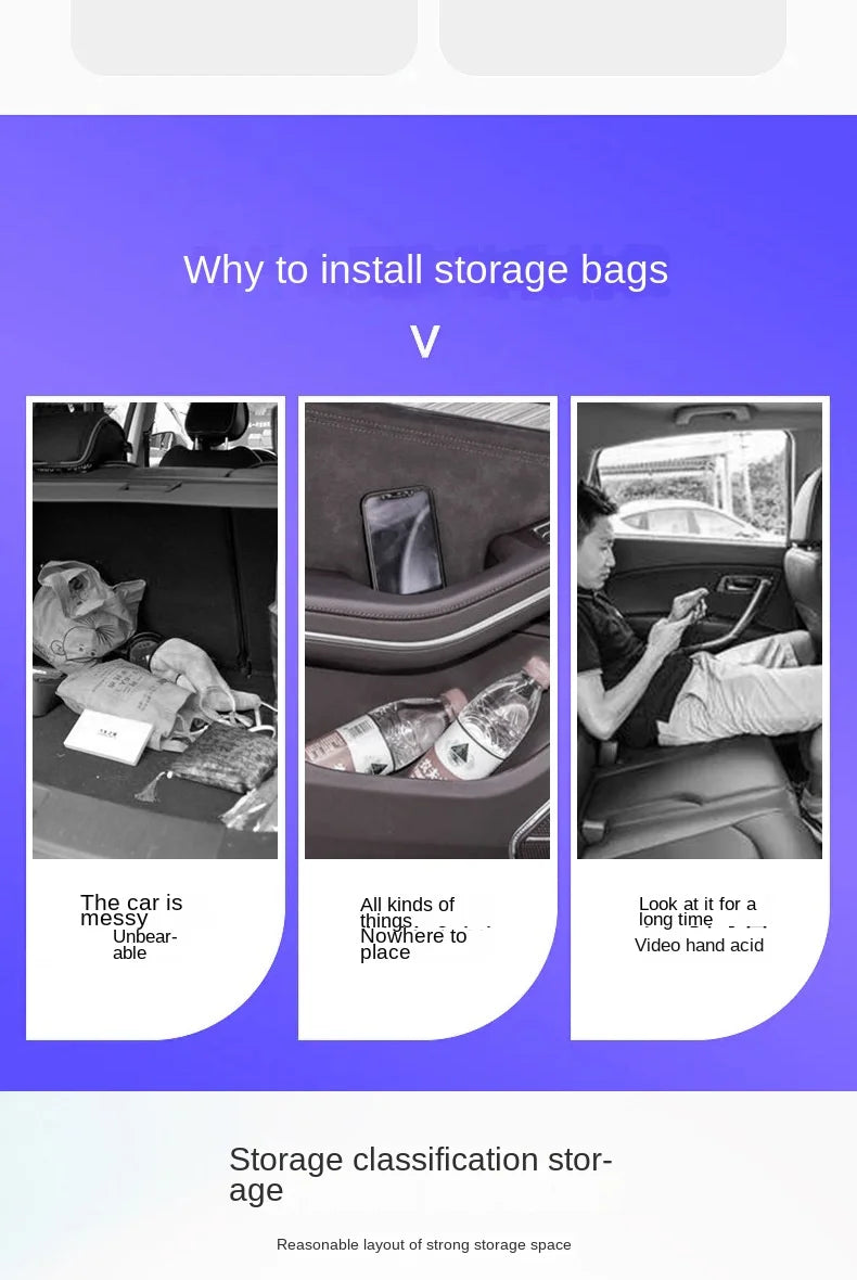 Car Backseat Organizer with Tablet Holder and Storage Pockets