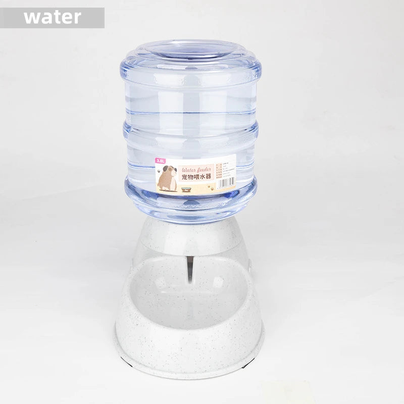 Gamelle Double Compartiment avec Distributeur d'Eau pour Animaux