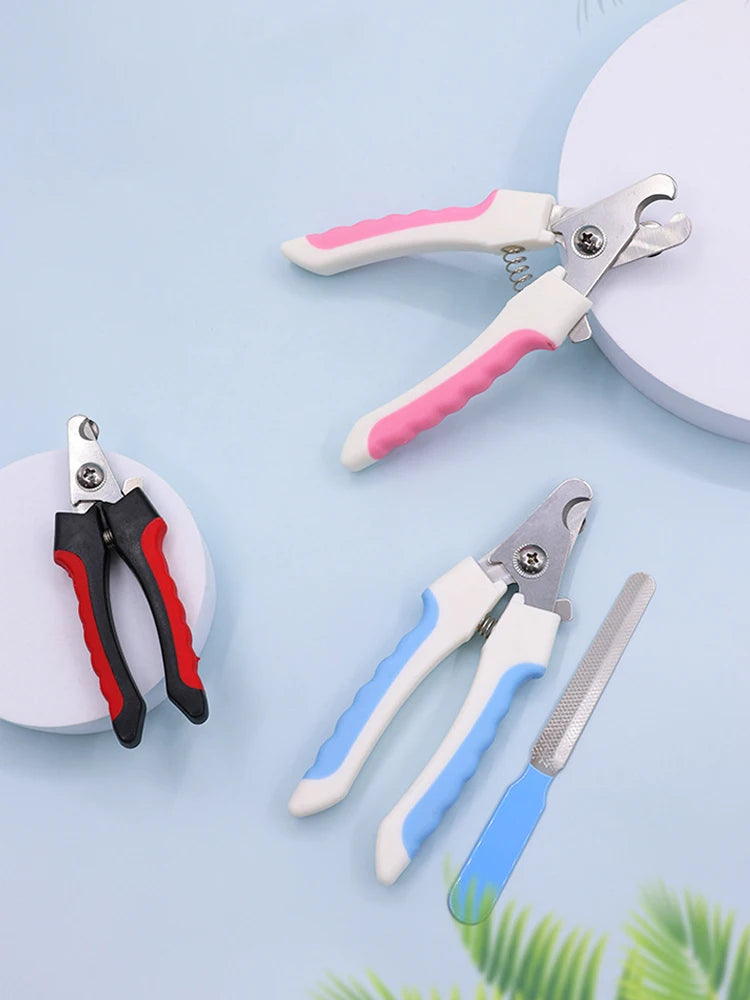 Surgical-Grade Stainless Steel Pet Nail Clippers for Dogs & Cats