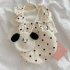 Polka Dot Summer Dog Dress with Suspender Straps