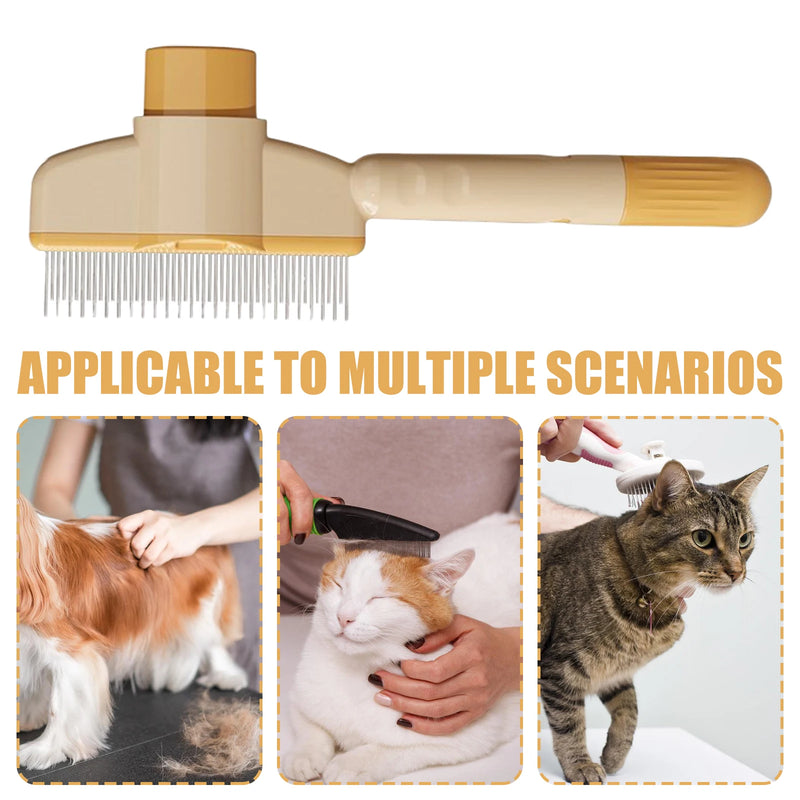 Cepillo de Aseo para Mascotas con Autolimpieza