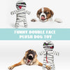 Zombie Mummy Dog Toy with 8 Squeaky Organs