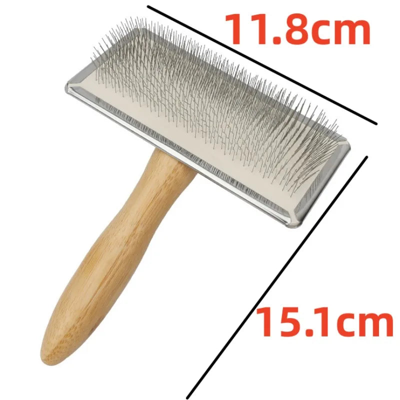 Peine de Madera Maciza para Aseo de Mascotas