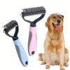 Peine de Aseo para Mascotas de Acero Inoxidable Doble Cara