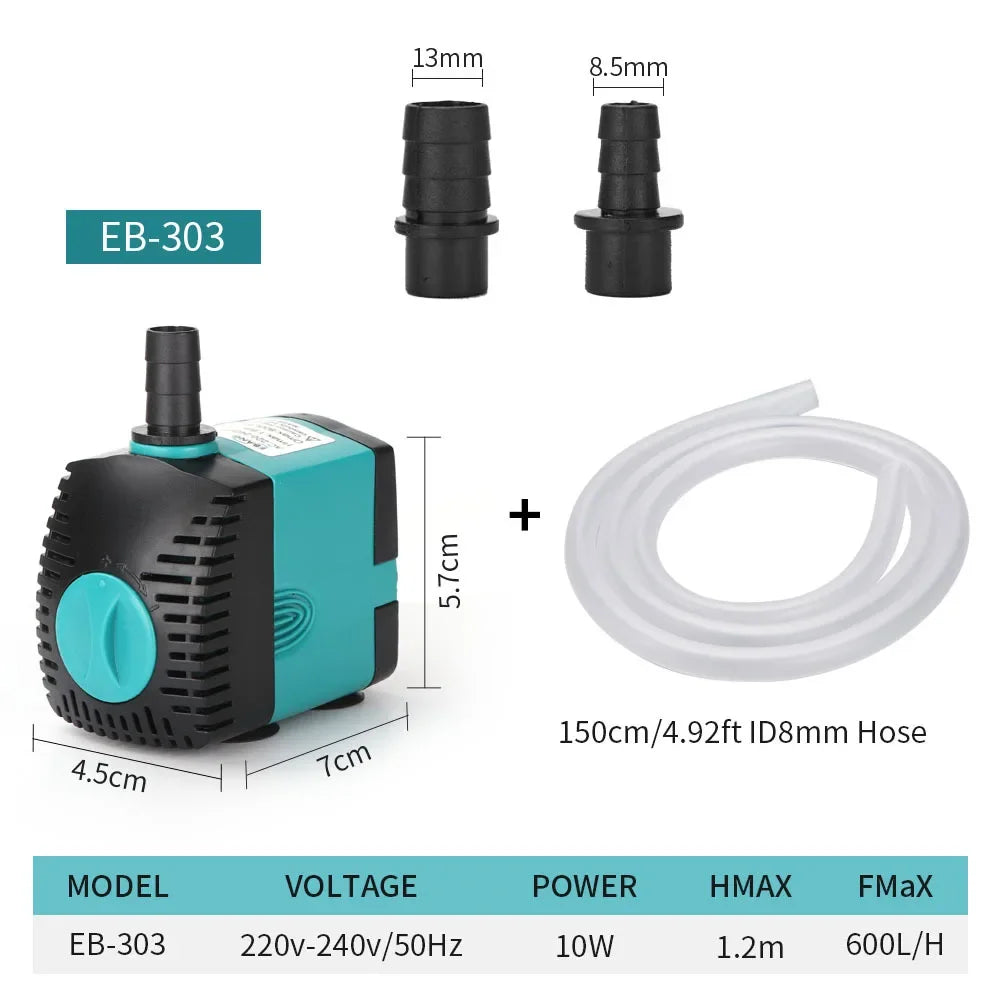 Submersible Aquarium Water Pump with Adjustable Flow