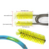 Stainless Steel Aquarium Cleaning Brush Double Head Lily Pipe