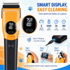 Professional Cordless Pet Grooming Clipper with LED Light and 6 Guide Combs