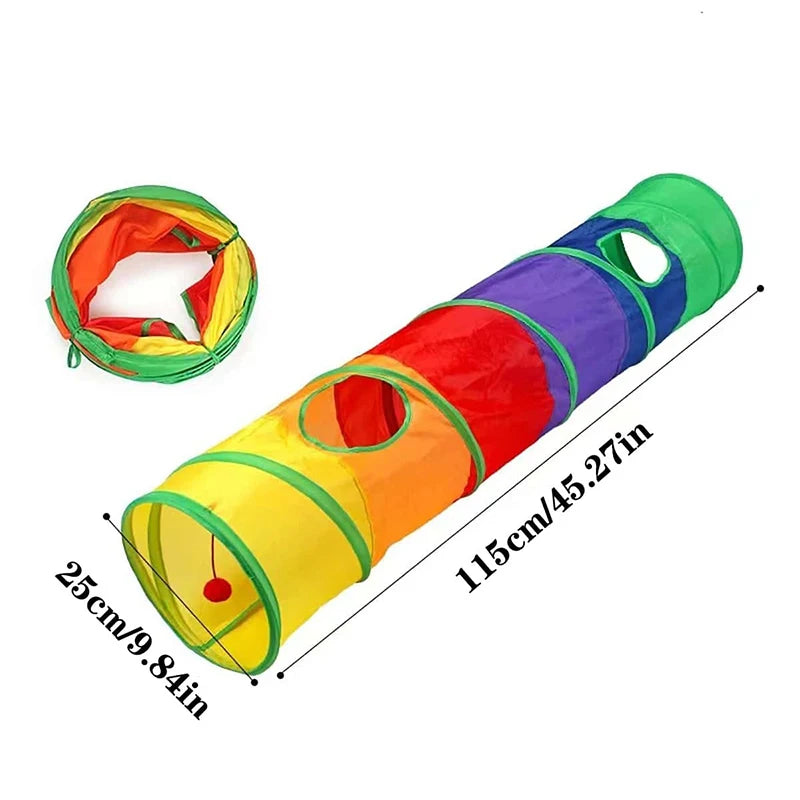 Foldable Interactive Cat Tunnel Toy