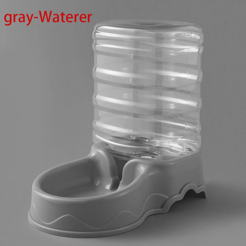 Distributeur de nourriture et fontaine à eau transparents 3,8 L pour animaux