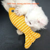 Interactive Linen Fish Cat Toy - Bite-Resistant & Dental Chew Plush