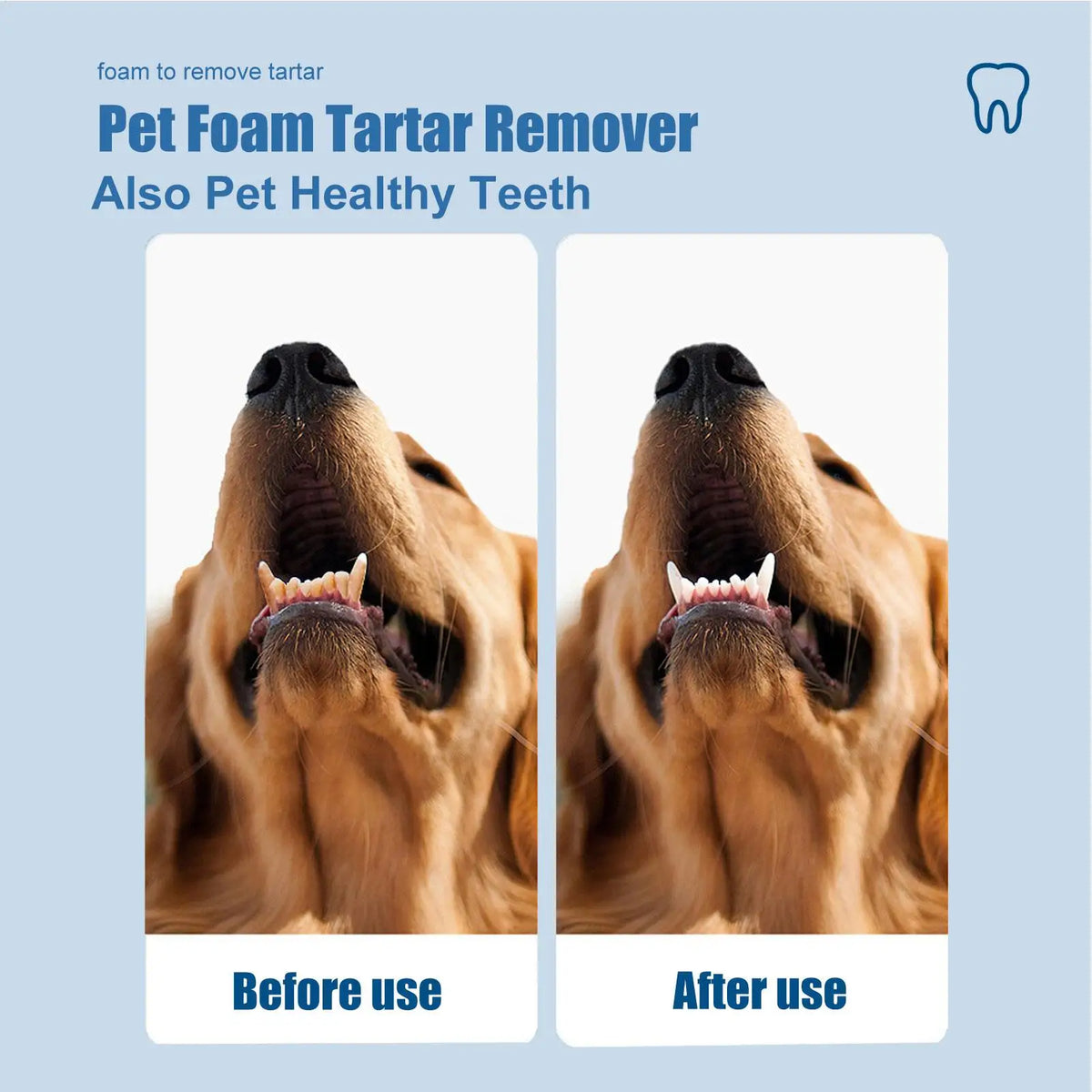 Natural Dental Care Foam for Dogs – Tartar Remover & Fresh Breath Solution