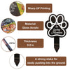 Wooden Pet Memorial Garden Stake with Paw Print
