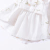 Princess-Style Dog Dress with Bow and Butterfly Skirt