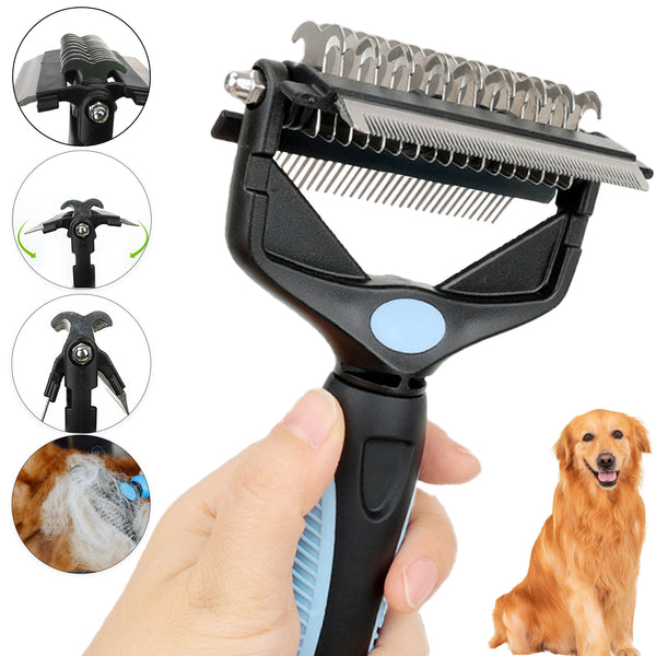 Cepillo 3 en 1 para Eliminar el Pelo Suelto de Perros y Gatos