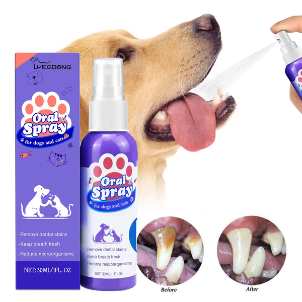 Pet Dental Spray for Dogs and Cats 30ml Fresh Breath