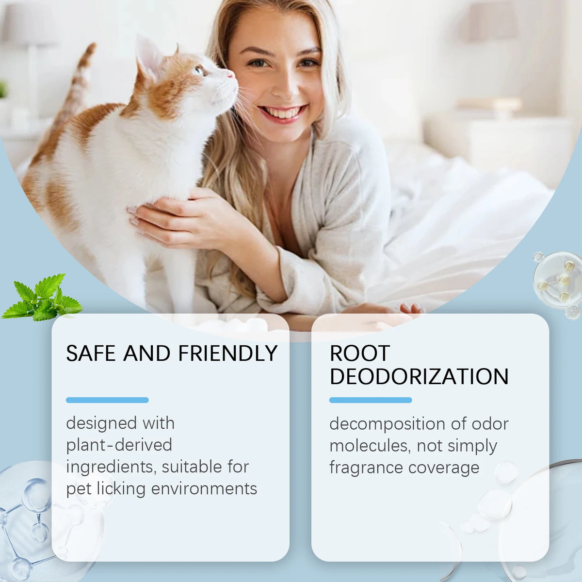 Plant-Based Pet Odor Eliminator Spray – Citrus & Green Tea