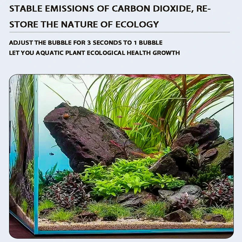 Digitaler CO2-Regulator für Aquarien mit Magnetventil und Blasenzähler