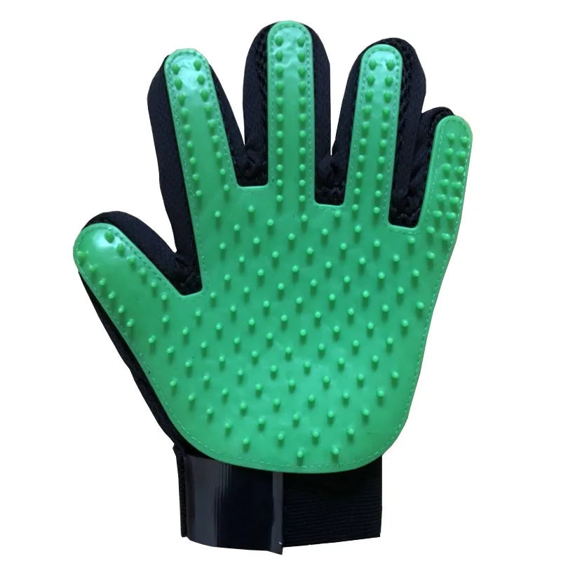 Gants de toilettage en silicone pour animaux