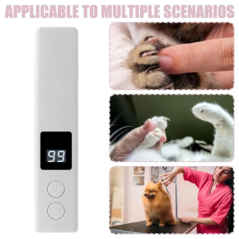 Quiet Rechargeable Pet Nail Grinder for Dogs and Cats