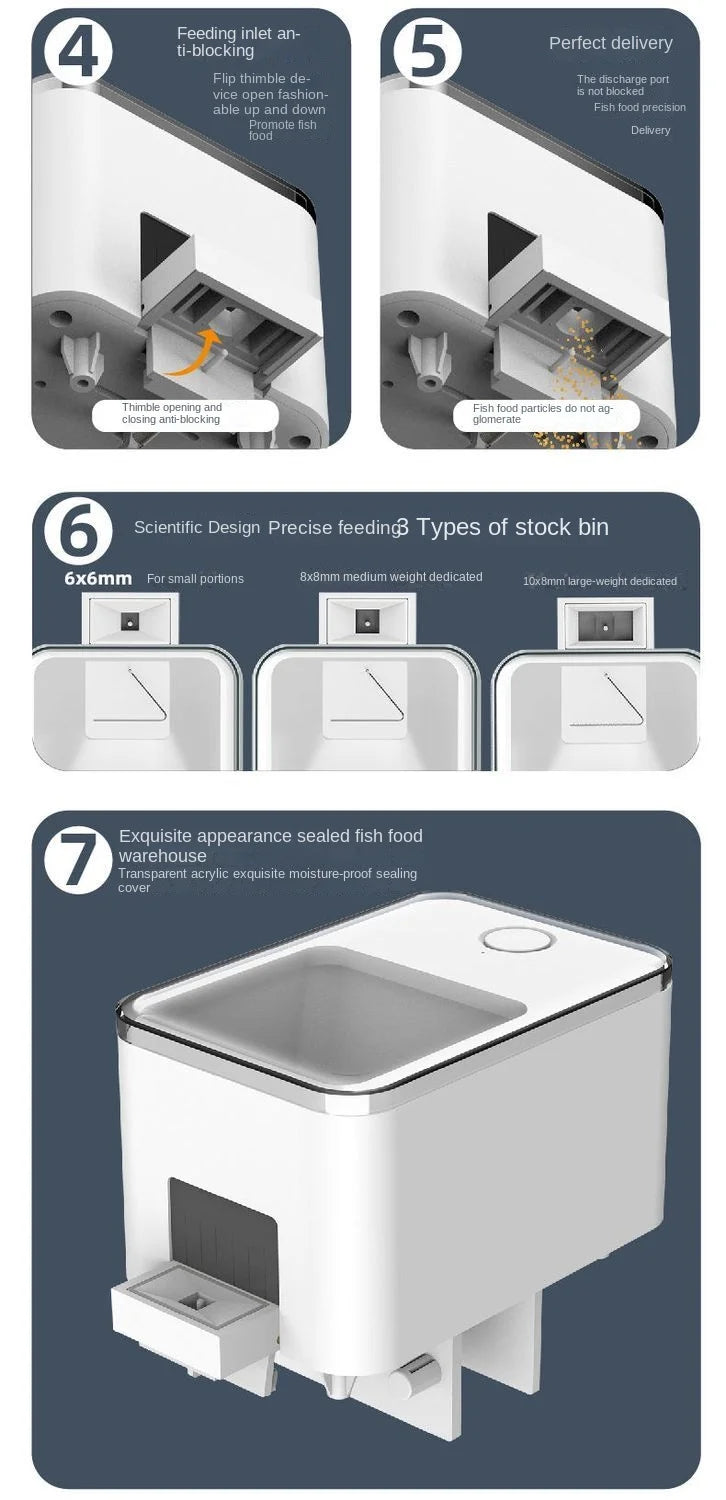 Smart WiFi Automatic Fish Feeder with App Control