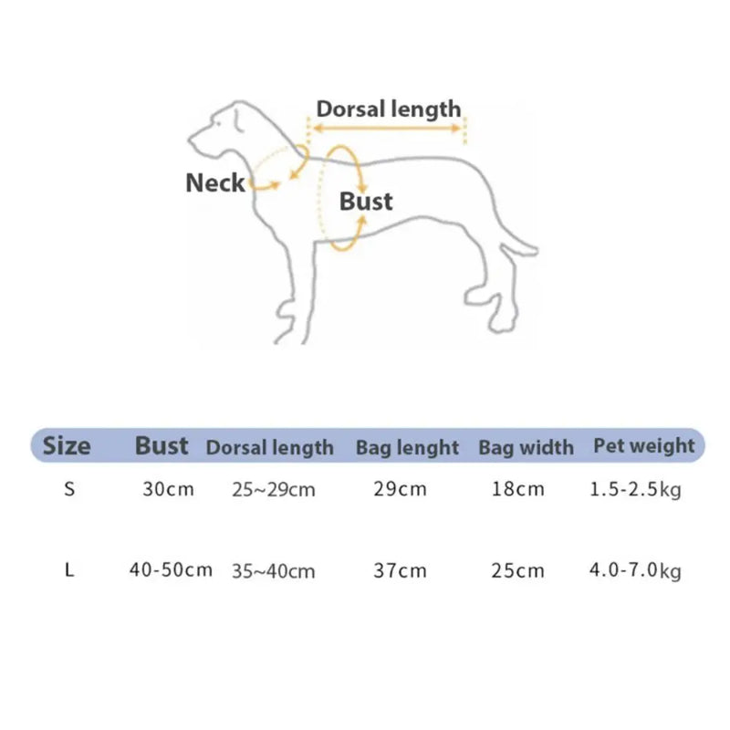 حقيبة حمل أمامية للكلاب قابلة للتعديل