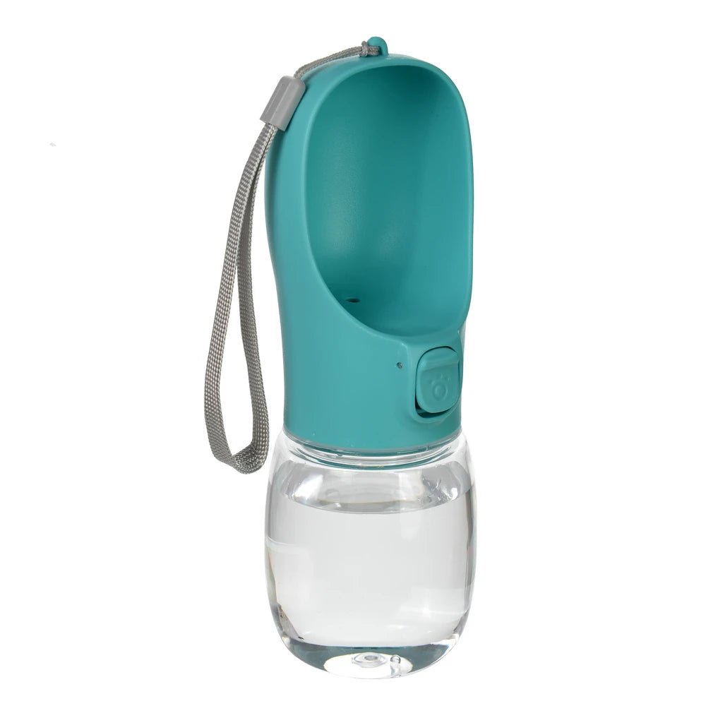 Portable Leakproof Dog Water Bottle with Built-In Drinking Bowl