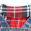 Classic Plaid Denim Jumpsuit for Small Dogs