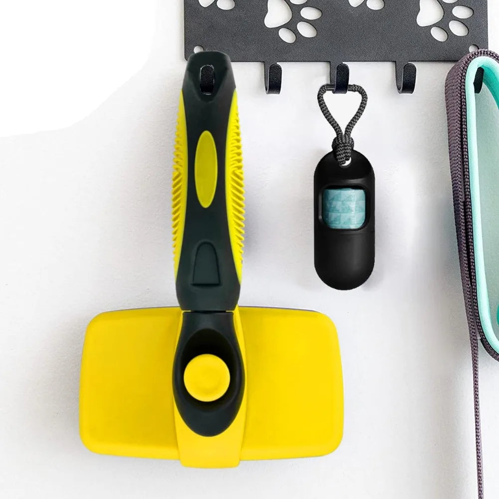 Cat Corner Scratcher with Self-Grooming Bristles and Catnip