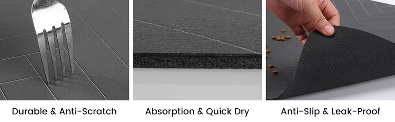 Tapis de Nourrissage Absorbant pour Animaux