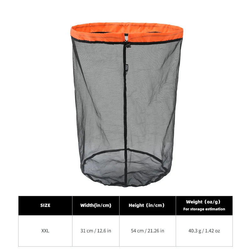 Ultralight Mesh Storage Bags with Drawstring Closure