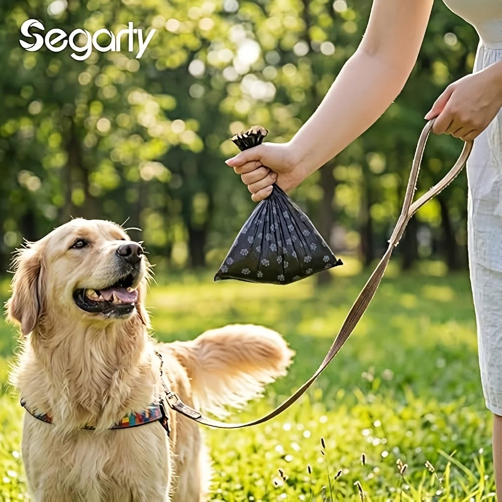 Pet Waste Bags with Dispenser - 320 Count, 16 Rolls Plus Free Leash Clip Holder