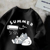 Camiseta Gráfica de Gato Japonés