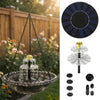 Solar Hanging Bird Bath Fountain with Glass Bowl