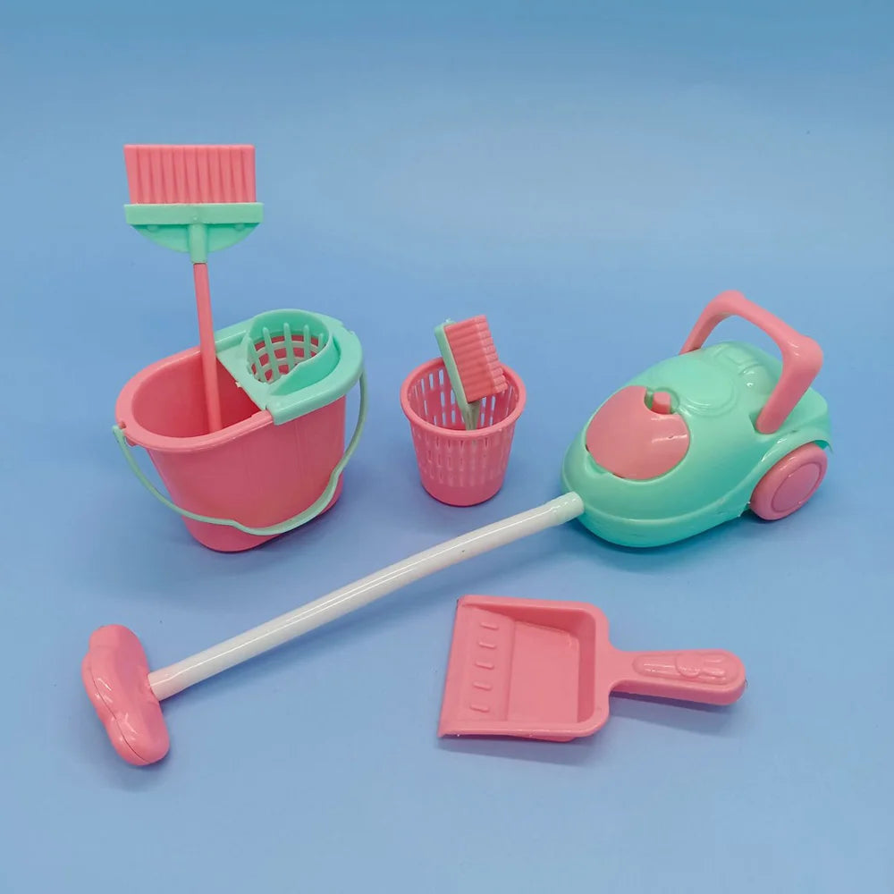 Miniature Bathroom Playset with Bathtub for Fashion Dolls