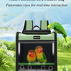 Breathable Bird Travel Backpack Carrier with Perch