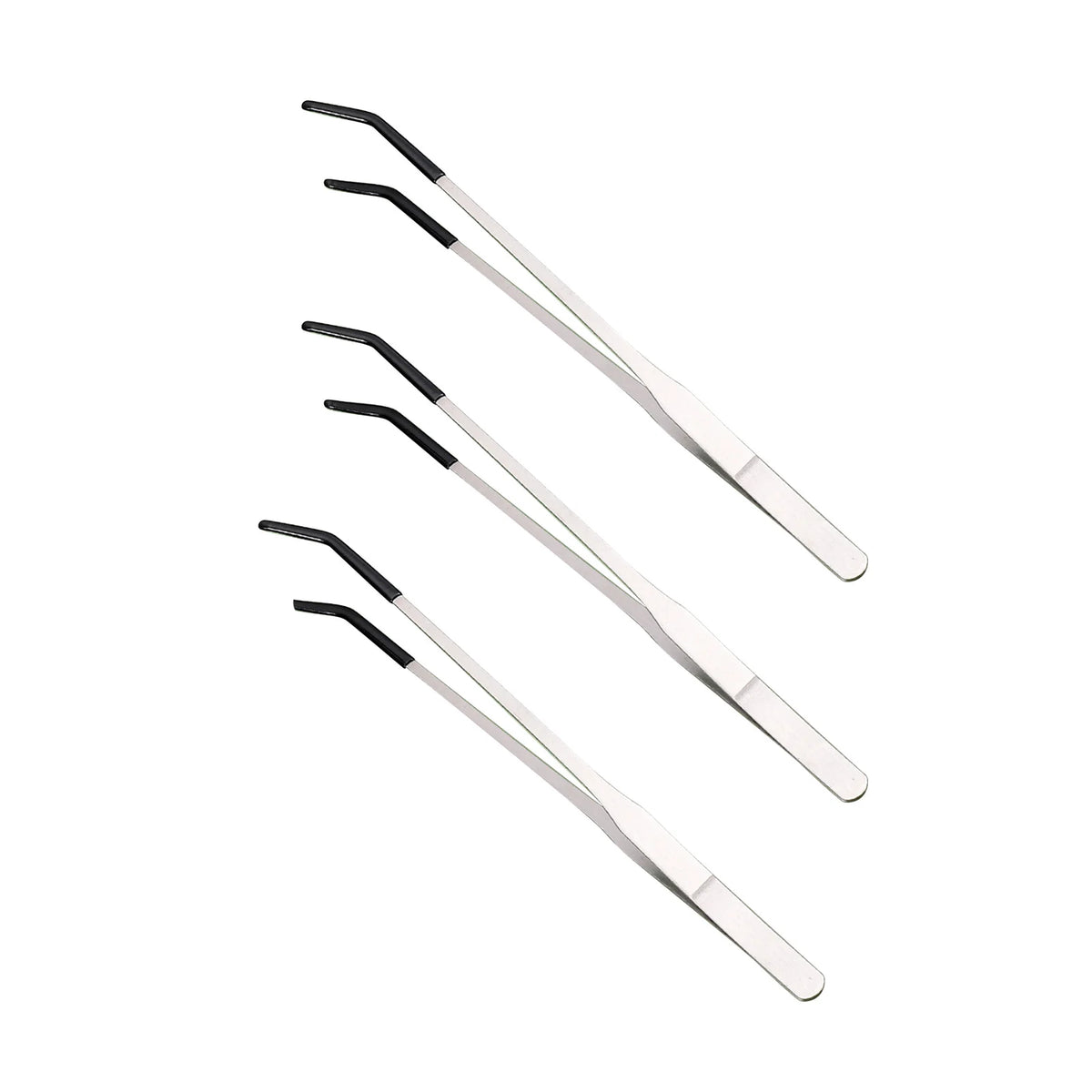 Stainless Steel Reptile Feeding Tongs with Protective Rubber Tips