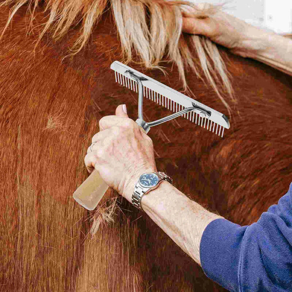 Deshedding Tool Metal Comb for Horse Grooming