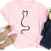 Women Kawaii Cats Print Summer Cartoon T Shirt