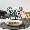 Whisker-Friendly Cat Bowl with Stand - Ceramic Anti-Tip