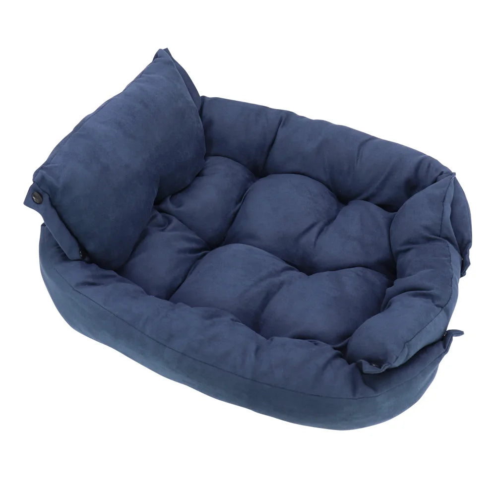 Cozy Cotton Pet Sofa Bed for Dogs and Cats