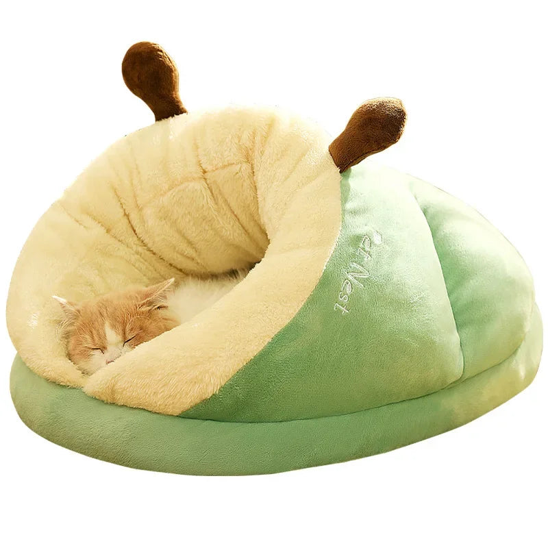 Cozy Plush Pet Bed Cave for Small Dogs and Cats