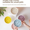 Ceramic Elevated Cat Bowl with Slow Feeder Design