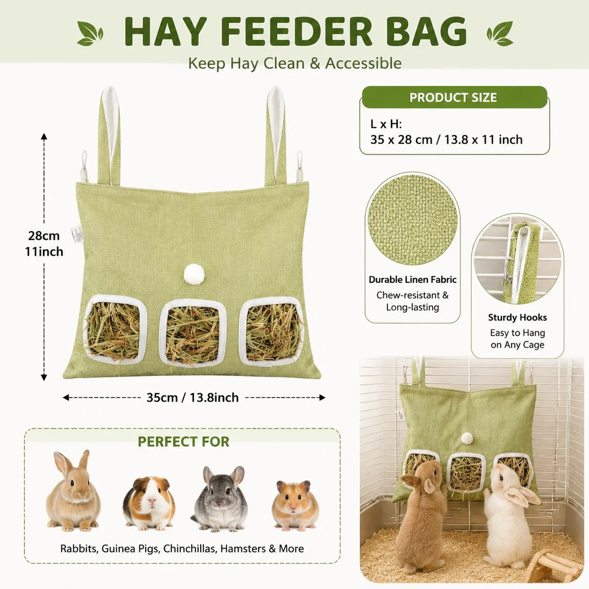 Strawberry Hideaway House and Hay Feeder Set for Small Pets