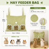 Strawberry Hideaway House and Hay Feeder Set for Small Pets