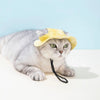 Breathable Cotton Fisherman Hat for Dogs and Cats with Ear Holes